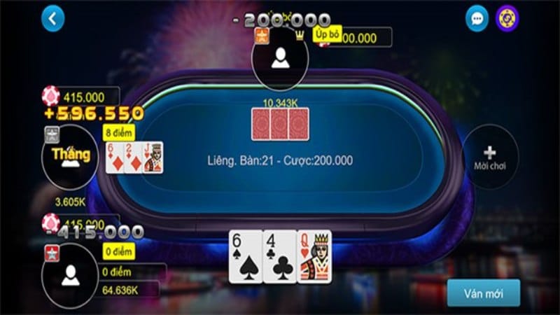 Trò chơi Liêng khá phổ biến tại game bài khuyến mãi